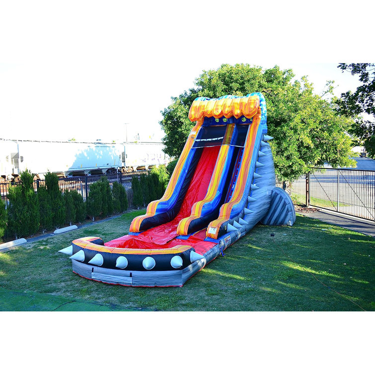 JumpOrange 19 FT Rocker Commercial Grade Water Slide with Pool (with